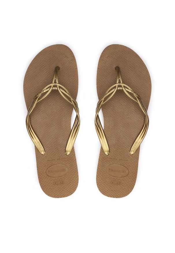 Japonki Havaianas. Kolor: brązowy