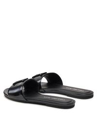 Calvin Klein Jeans Klapki Flat Sandal Slide Mg Met YW0YW01348 Czarny. Kolor: czarny. Materiał: skóra #4