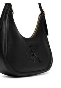 Calvin Klein Torebka Bold Ck Crescent Bag LV04F3427G Czarny. Kolor: czarny. Materiał: skórzane #3