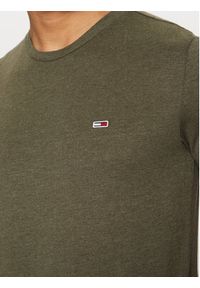 Tommy Jeans T-Shirt Jaspe DM0DM20363 Zielony Slim Fit. Kolor: zielony. Materiał: bawełna