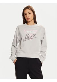 Guess Bluza W5RQ04 KB683 Szary Regular Fit. Kolor: szary. Materiał: syntetyk, bawełna