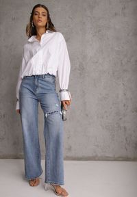 Renee - Biała Koszula z Bawełny w Stylu Balloon Oversize Arlelia. Okazja: na co dzień. Typ kołnierza: kołnierzyk klasyczny. Kolor: biały. Materiał: bawełna. Styl: casual, elegancki, klasyczny #7