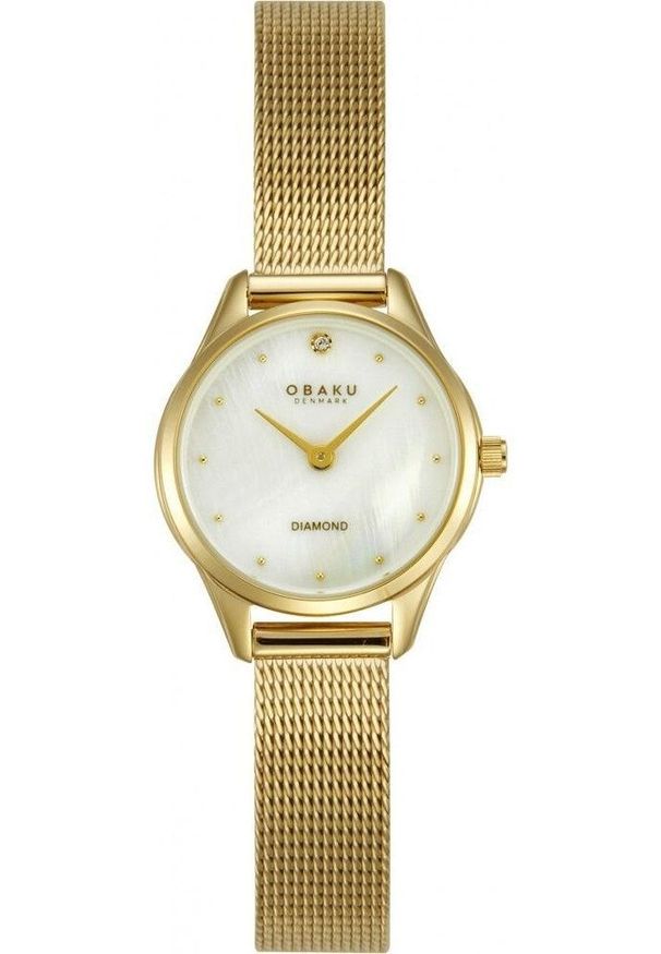 OBAKU - Zegarek damski Obaku Denmark V297SXGWMG złoty. Kolor: złoty