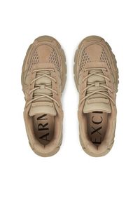 Armani Exchange Sneakersy XUX269 XV960 01825 Beżowy. Kolor: beżowy. Materiał: skóra #5