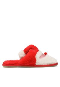 Vero Moda Kapcie Santa 10274202 Czerwony. Kolor: czerwony. Materiał: materiał