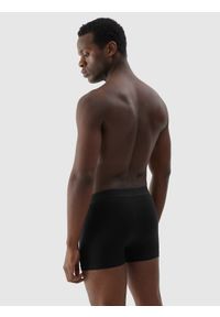 4f - Bielizna bokserki (2-pack) męskie. Kolor: czarny. Materiał: materiał, bawełna, elastan