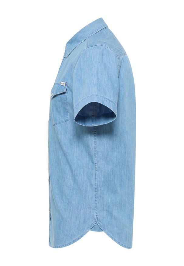 Męska koszula Mustang Style Eloy Denim Blue 1016467 5000 100. Materiał: denim