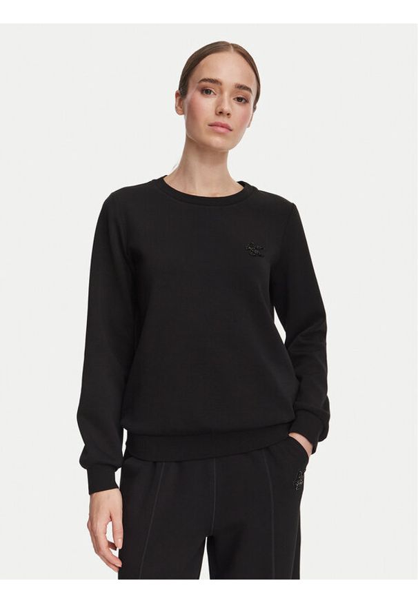 Liu Jo Sport Bluza TF6206 J3958 Czarny Regular Fit. Kolor: czarny. Materiał: syntetyk. Styl: sportowy