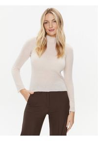 Marella Sweter Molveno 2333662036200 Różowy Slim Fit. Kolor: różowy. Materiał: wełna