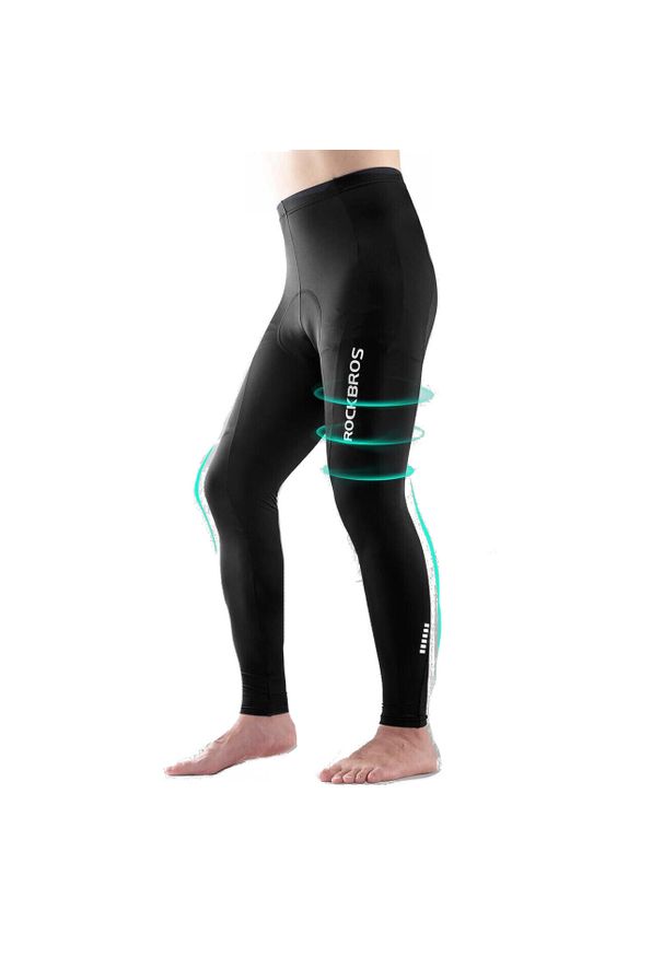 ROCKBROS - Spodnie rowerowe Rockbros mtb kolarskie z piankową wkładką r. xxl męskie. Kolor: czarny. Długość: krótkie. Sport: kolarstwo