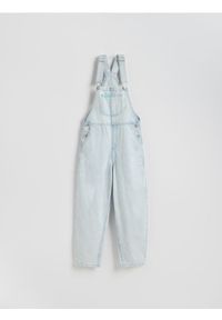 Reserved - Jeansowe ogrodniczki - niebieski. Kolor: niebieski #1