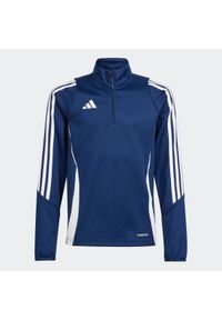 Adidas - Bluza treningowa do piłki nożnej dla dzieci ADIDAS Tiro 24. Kolor: niebieski. Sport: piłka nożna