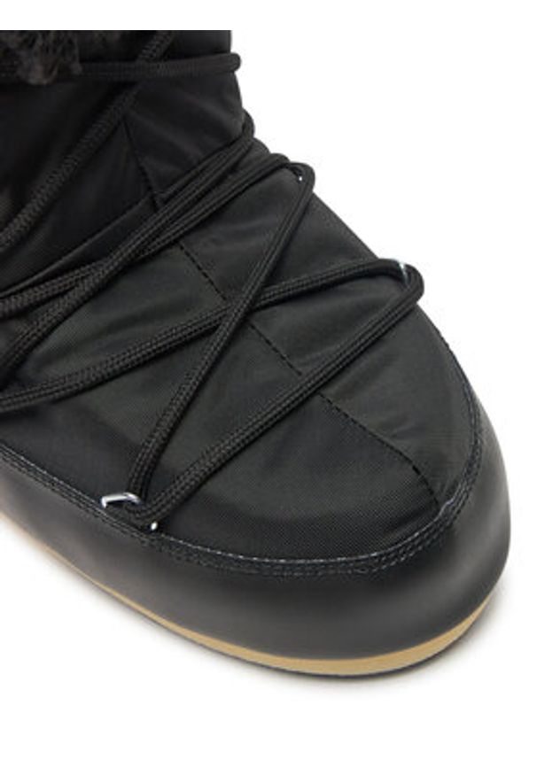 Moon Boot Śniegowce 80D1400440 D Czarny. Kolor: czarny. Materiał: skóra