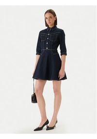 Morgan Sukienka jeansowa 261-REXAS Granatowy Regular Fit. Kolor: niebieski. Materiał: bawełna #2