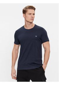 Emporio Armani Underwear Komplet 2 t-shirtów 111267 4R722 70835 Granatowy Regular Fit. Kolor: niebieski. Materiał: bawełna #2