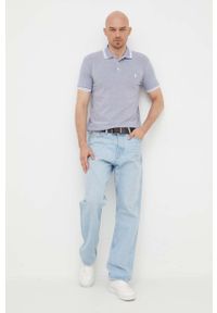 Polo Ralph Lauren polo męski kolor niebieski gładki. Typ kołnierza: polo. Kolor: niebieski. Długość: krótkie. Wzór: gładki