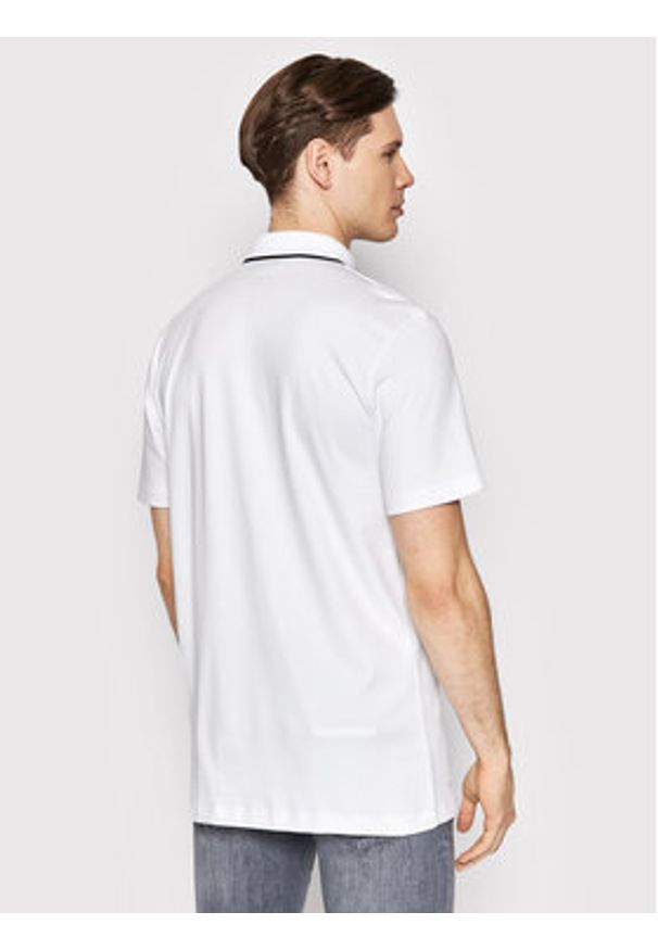 Selected Homme Polo Leroy 16082844 Biały Regular Fit. Typ kołnierza: polo. Kolor: biały. Materiał: syntetyk