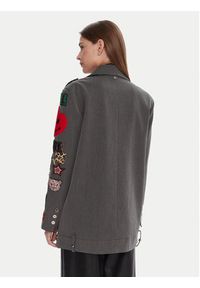 LOLA CASADEMUNT Marynarka LF2502015 Szary Oversize. Kolor: szary. Materiał: syntetyk #5