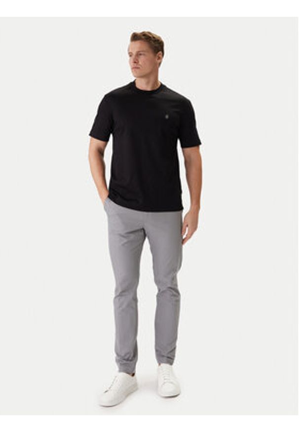 BOSS Chinosy P-Kaiton1 50543945 Srebrny Slim Fit. Kolor: srebrny. Materiał: syntetyk