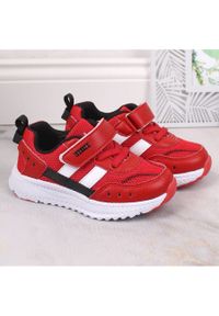 Atletico Buty półbuty sportowe dziecięce na rzep czerwone AbcKids B933104083. Zapięcie: rzepy. Kolor: czerwony #3