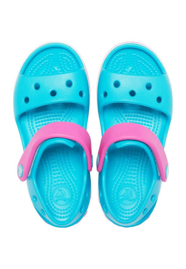 Sandały Crocs Crocband, Dzieci. Kolor: niebieski. Materiał: syntetyk, materiał. Styl: sportowy