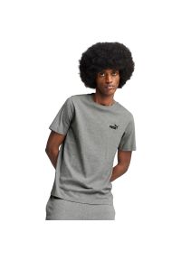 Koszulka Puma Ess Small No. 1 Logo Tee, Mężczyźni. Kolor: szary. Wzór: haft