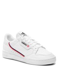 Adidas - adidas Sneakersy Continental 80 Shoes G27706 Biały. Kolor: biały. Materiał: skóra