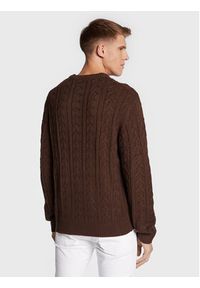 Redefined Rebel Sweter Paul 212092 Brązowy Regular Fit. Kolor: brązowy. Materiał: syntetyk