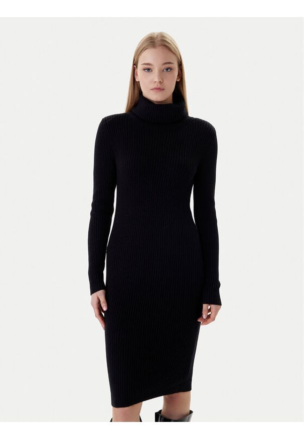 only - ONLY Sukienka dzianinowa Nellie 15363533 Czarny Regular Fit. Kolor: czarny. Materiał: syntetyk