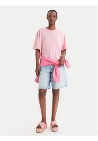 Roxy T-Shirt Talloversize Washed ERJZT06081 Różowy Oversize. Kolor: różowy. Materiał: bawełna #5