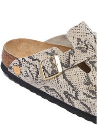 Birkenstock Klapki Boston 1033086 Kremowy. Kolor: kremowy. Materiał: zamsz, skóra #3