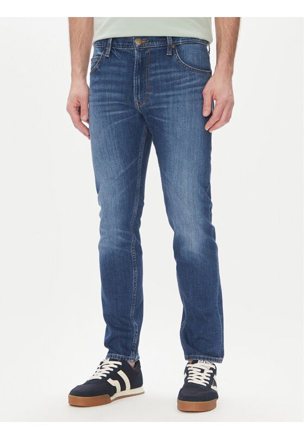 Lee Jeansy Rider 112363852 Niebieski Slim Fit. Kolor: niebieski