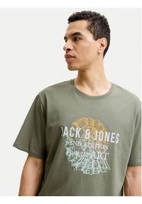 Jack & Jones T-Shirt Gradient Print 12288094 Szary Regular Fit. Kolor: szary. Materiał: bawełna. Wzór: nadruk, gradientowy #6