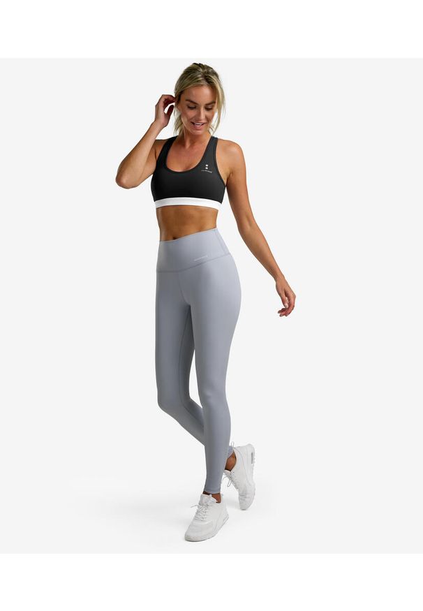 NORDICDOTS - Legginsy sportowe damskie. Kolor: niebieski. Materiał: nylon, elastan. Sport: joga i pilates