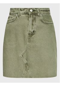 LTB Spódnica jeansowa Serissa 61026 15244 Zielony Regular Fit. Kolor: zielony. Materiał: bawełna