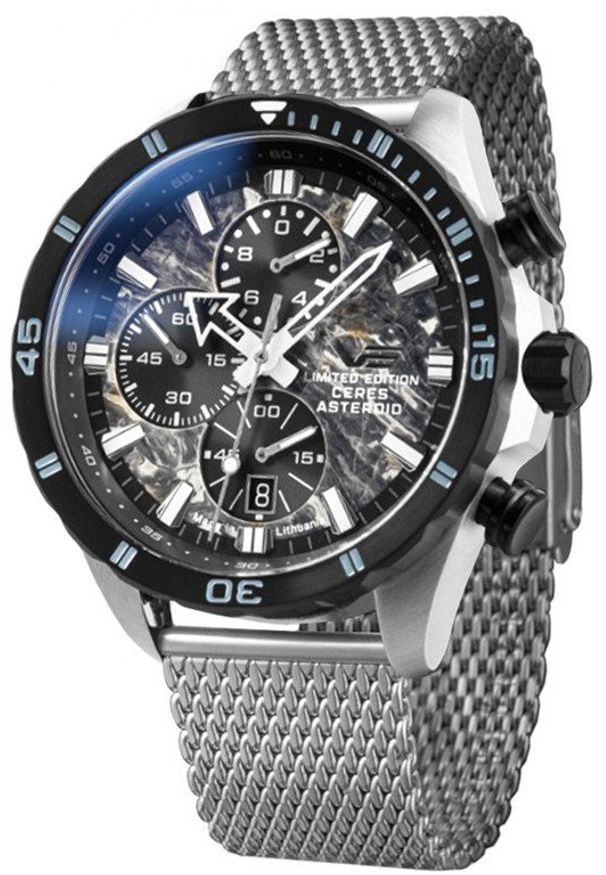 Zegarek męski Vostok Europe 6S10-320E693B srebrny. Kolor: srebrny