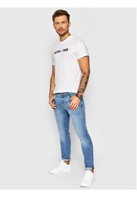 Jack&Jones PREMIUM T-Shirt Landon 12191308 Biały Regular Fit. Kolor: biały. Materiał: bawełna #4
