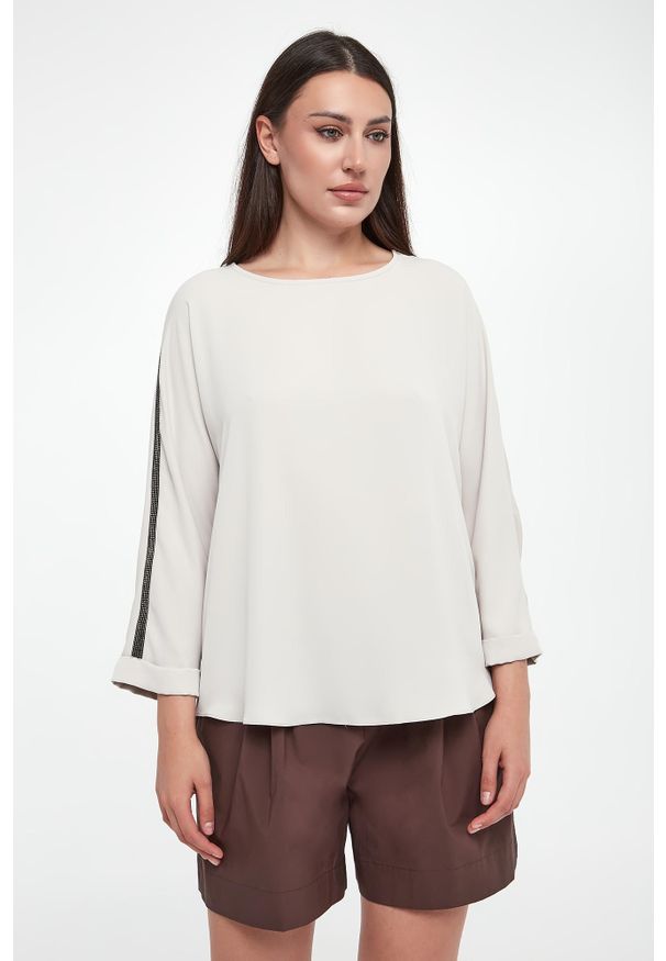 Joseph Ribkoff - Bluzka damska satynowa JOSEPH RIBKOFF. Materiał: satyna