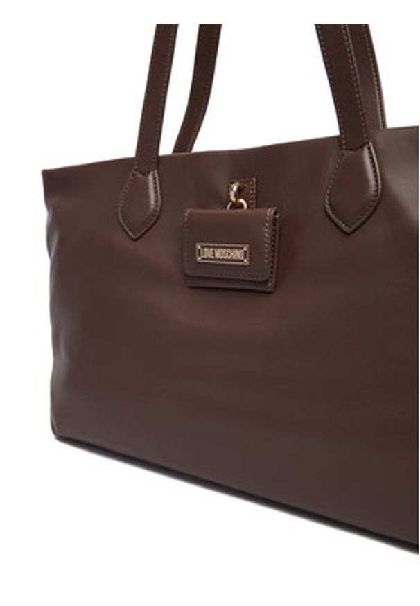 Love Moschino - LOVE MOSCHINO Torebka JC4358PP0NKN0313 Brązowy. Kolor: brązowy. Materiał: skórzane