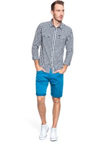 Mustang - SPODENKI MUSTANG Chicago Shorts Z Mykonos Blue 1009596 5320. Materiał: materiał #7