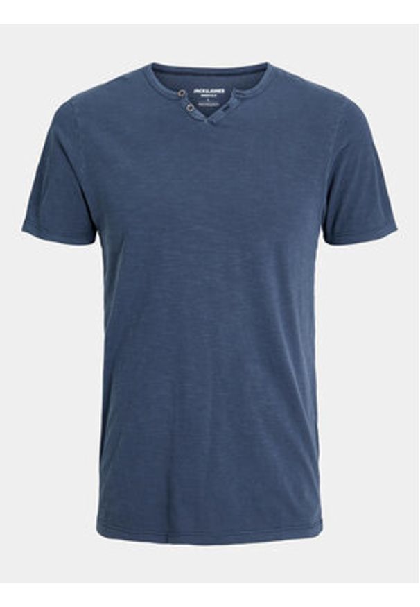 Jack & Jones T-Shirt Split 12164972 Granatowy Standard Fit. Kolor: niebieski. Materiał: bawełna