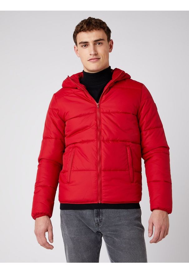 Wrangler - WRANGLER THE PUFFER MĘSKA KURTKA ZIMOWA RED W4D6WRX47. Sezon: zima