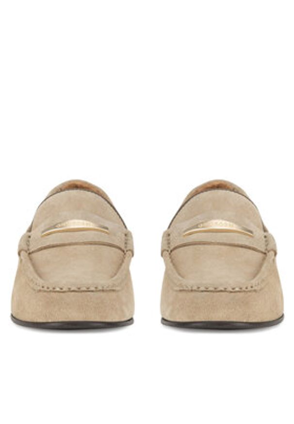 Gino Rossi Mokasyny ELYSE-130 Beżowy. Kolor: beżowy. Materiał: skóra, zamsz