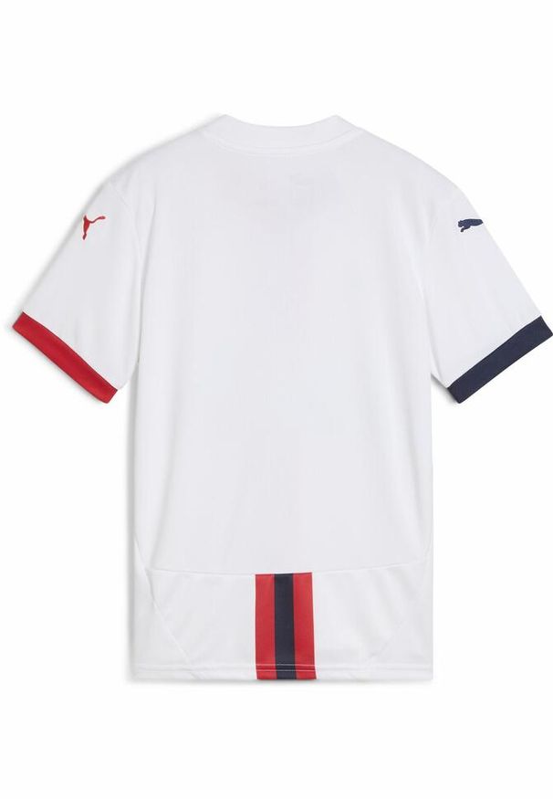 Puma - Młodzieżowa koszulka wyjazdowa SK Rapid Wiedeń 24/25 PUMA White Red Navy Blue. Kolor: biały, niebieski, czerwony, wielokolorowy
