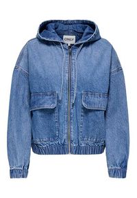 only - ONLY Kurtka jeansowa Kenzie 15356696 Niebieski Regular Fit. Kolor: niebieski. Materiał: bawełna #8