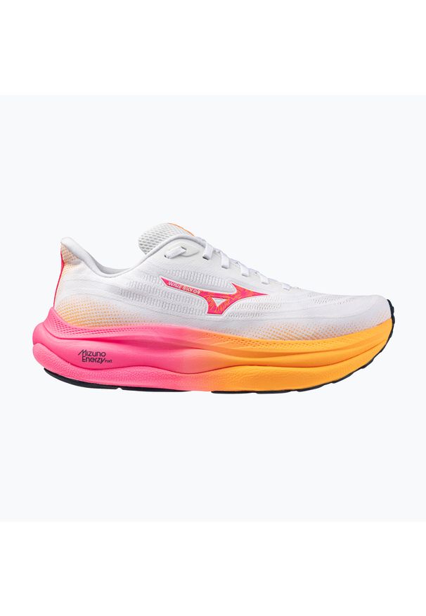 Buty do biegania Mizuno Wave Sky 9. Kolor: pomarańczowy, różowy, biały, wielokolorowy. Model: Mizuno Wave. Sport: bieganie