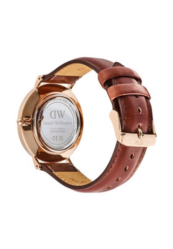 Daniel Wellington Zegarek Classic St. Mawes Horloge DW00100871 Brązowy. Kolor: brązowy. Materiał: skóra