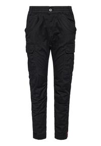 Alpha Industries Joggery Airman 188201 Czarny Tapered Fit. Kolor: czarny. Materiał: bawełna