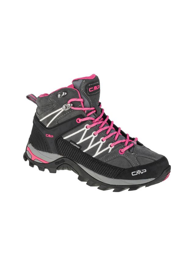 Buty trekkingowe damskie, CMP Rigel Mid. Kolor: różowy. Materiał: materiał, syntetyk, tkanina, skóra. Styl: sportowy