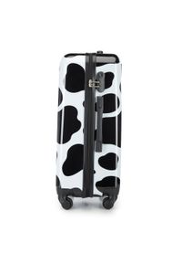 Wittchen - Średnia walizka z ABS-u z nadrukiem czarno-biała. Kolor: czarny, biały, wielokolorowy. Materiał: guma. Wzór: nadruk. Styl: wakacyjny #8